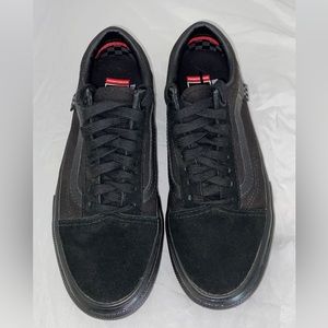 Vans Old Skool Skate Shoes Black Monochrome Men’s 6.5 Pop Cush